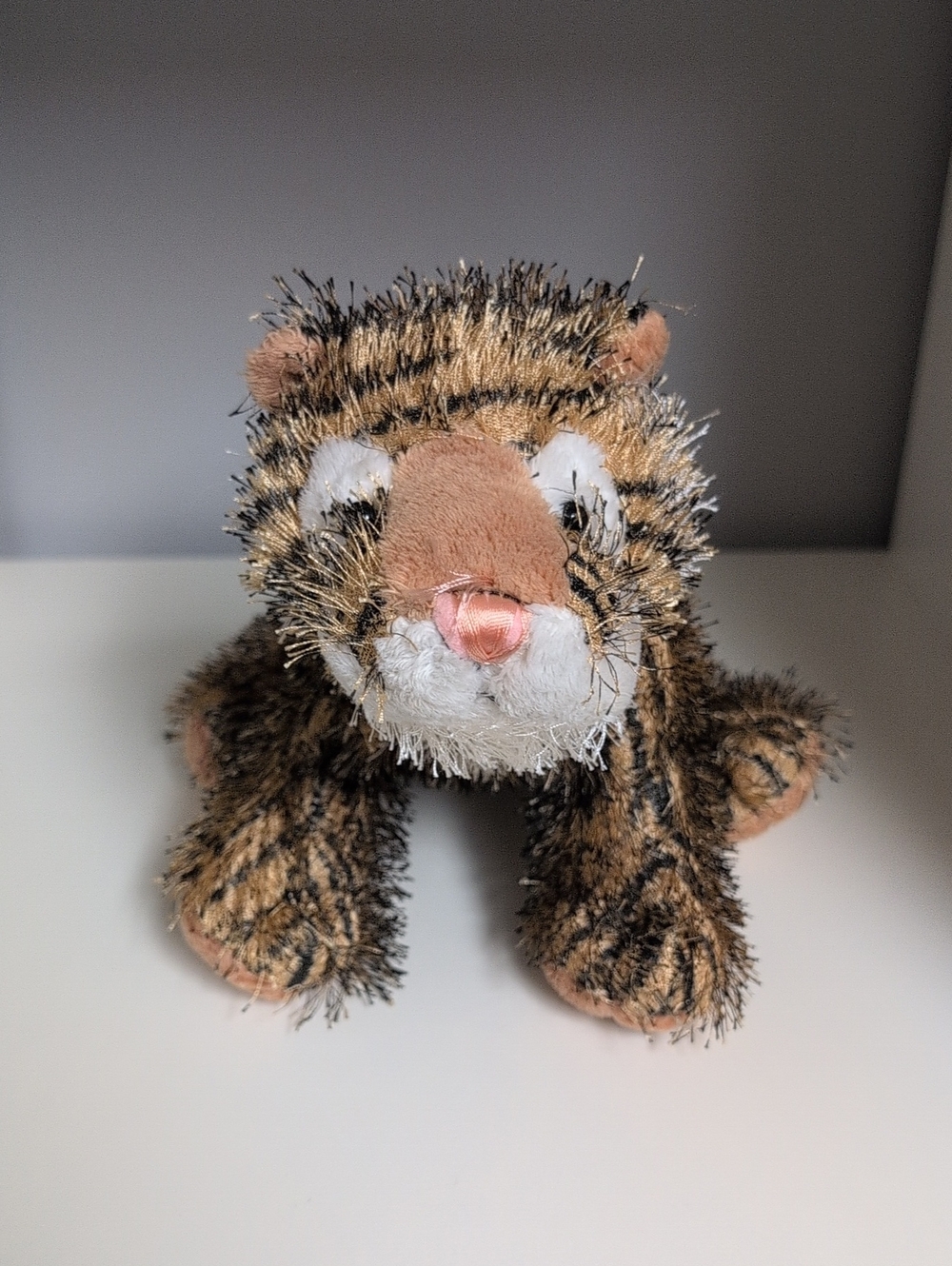 💜2/$20💜 Webkinz Tiger Plush No Code Collectible Ganz Classic String Hair